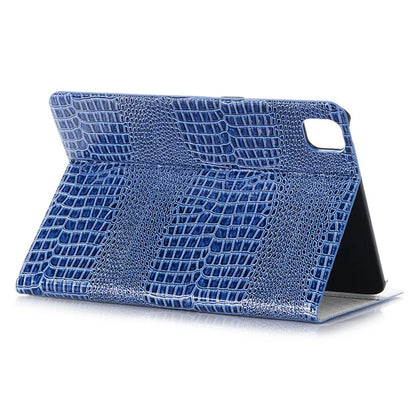 For iPad Pro 13 (2024) Case Smart PU Leather Tablet Cover Cash / Card Slots Crocodile Texture