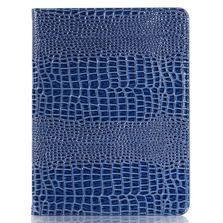 For iPad Pro 13 (2024) Case Smart PU Leather Tablet Cover Cash / Card Slots Crocodile Texture