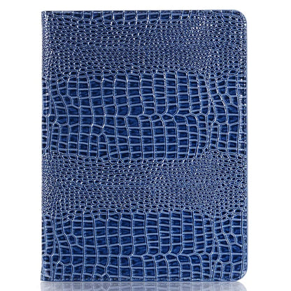 For iPad Pro 13 (2024) Case Smart PU Leather Tablet Cover Cash / Card Slots Crocodile Texture