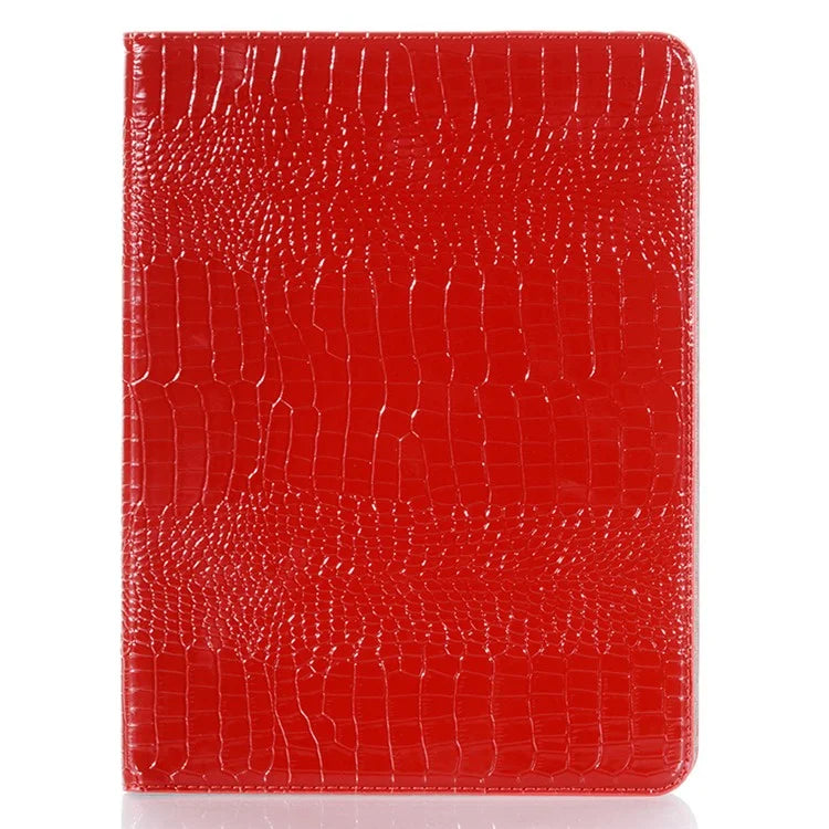 For iPad Pro 13 (2024) Case Smart PU Leather Tablet Cover Cash / Card Slots Crocodile Texture