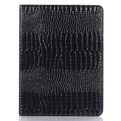 For iPad Pro 13 (2024) Case Smart PU Leather Tablet Cover Cash / Card Slots Crocodile Texture