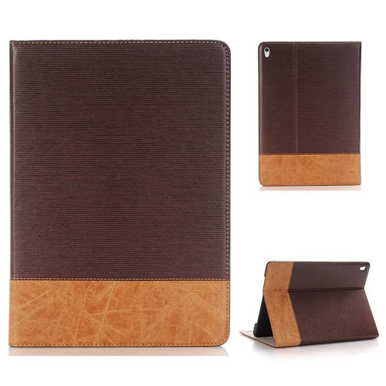 For iPad 9.7-inch (2018) / (2017) Case with Auto Wake / Sleep Leather Cross Texture Tablet Cover