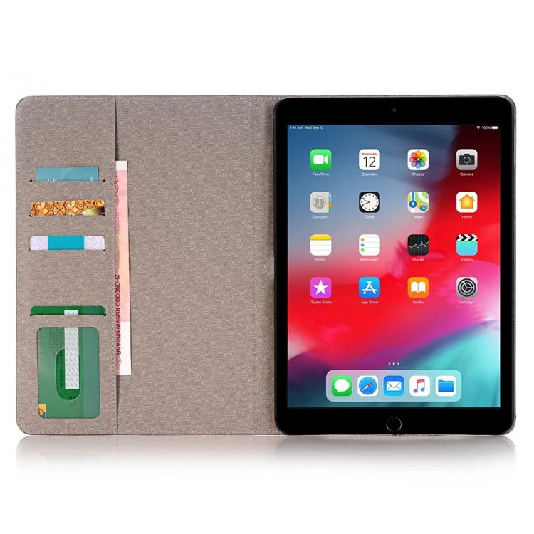 For iPad 9.7-inch (2018) / (2017) Case with Auto Wake / Sleep Leather Cross Texture Tablet Cover