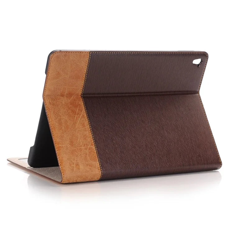 For iPad 9.7-inch (2018) / (2017) Case with Auto Wake / Sleep Leather Cross Texture Tablet Cover