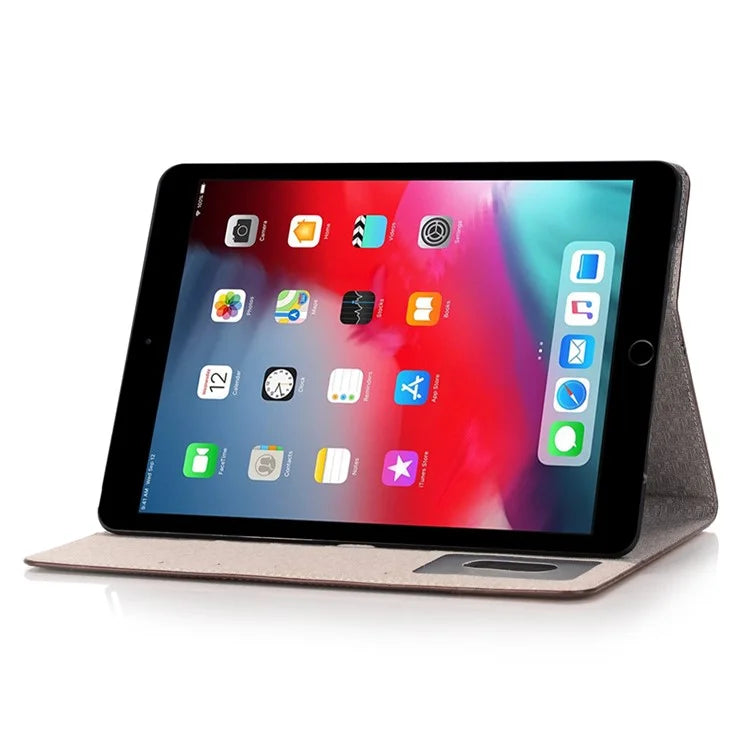 For iPad 9.7-inch (2018) / (2017) Case with Auto Wake / Sleep Leather Cross Texture Tablet Cover