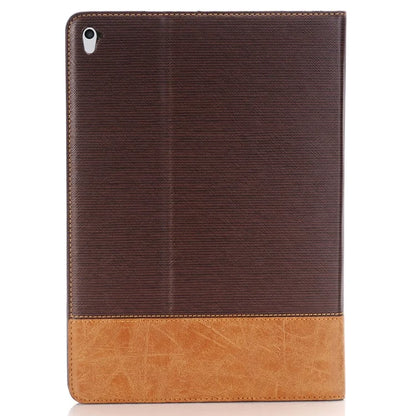 For iPad 9.7-inch (2018) / (2017) Case with Auto Wake / Sleep Leather Cross Texture Tablet Cover