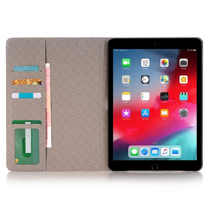 For iPad 9.7-inch (2018) / (2017) Case with Auto Wake / Sleep Leather Cross Texture Tablet Cover