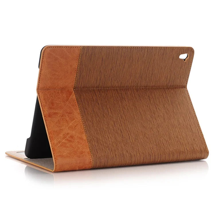 For iPad 9.7-inch (2018) / (2017) Case with Auto Wake / Sleep Leather Cross Texture Tablet Cover