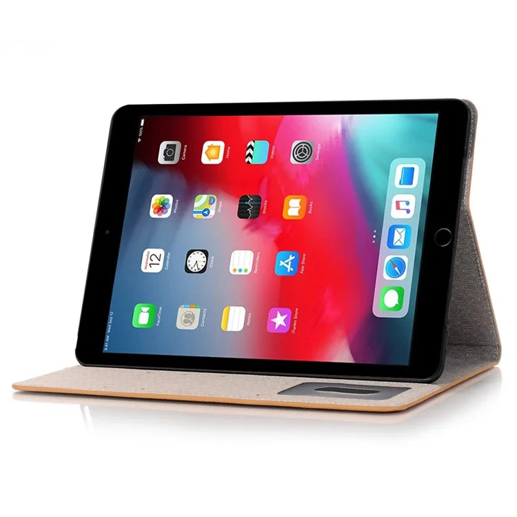 For iPad 9.7-inch (2018) / (2017) Case with Auto Wake / Sleep Leather Cross Texture Tablet Cover