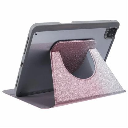 For iPad Pro 12.9 (2022) / (2021) / (2020) Case Detachable Glitter Leather Cover Smart Sleep / Wake