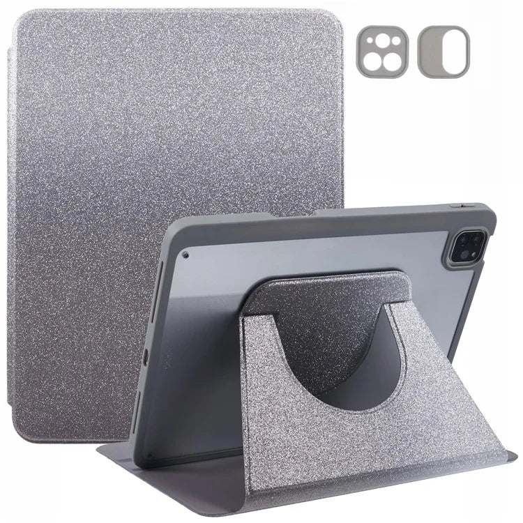 For iPad Pro 12.9 (2022) / (2021) / (2020) Case Detachable Glitter Leather Cover Smart Sleep / Wake