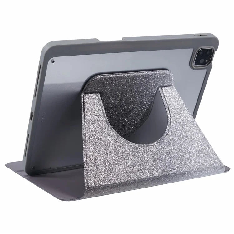 For iPad Pro 12.9 (2022) / (2021) / (2020) Case Detachable Glitter Leather Cover Smart Sleep / Wake