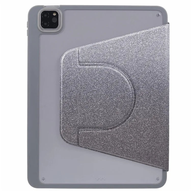 For iPad Pro 12.9 (2022) / (2021) / (2020) Case Detachable Glitter Leather Cover Smart Sleep / Wake