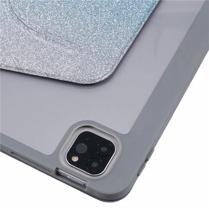 For iPad Pro 12.9 (2022) / (2021) / (2020) Case Detachable Glitter Leather Cover Smart Sleep / Wake