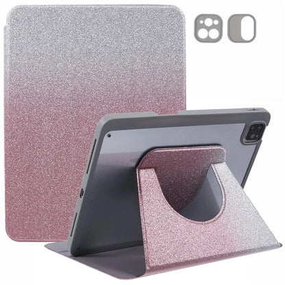 For iPad Air 11 (2024) / iPad Air (2022) / (2020) / iPad Pro 11 (2022) / (2021) / (2020) / (2018) Case Glitter Leather Cover Detachable