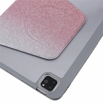 For iPad Air 11 (2024) / iPad Air (2022) / (2020) / iPad Pro 11 (2022) / (2021) / (2020) / (2018) Case Glitter Leather Cover Detachable