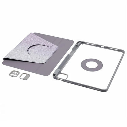 For iPad Air 11 (2024) / iPad Air (2022) / (2020) / iPad Pro 11 (2022) / (2021) / (2020) / (2018) Case Glitter Leather Cover Detachable
