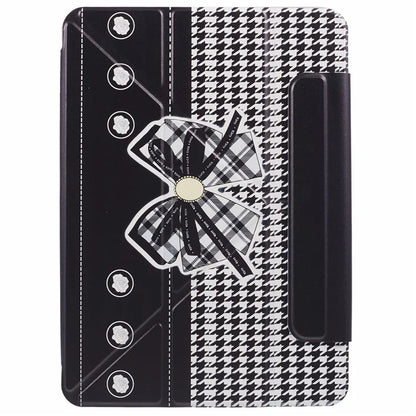 For iPad Pro 11 (2024) Case Origami Stand Magnetic PU Leather Cover Pattern Printed