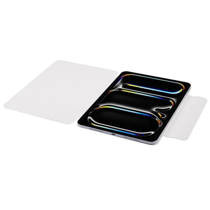 For iPad Pro 13 (2024) Case Origami Stand Pattern Print Magnetic Leather Tablet Cover