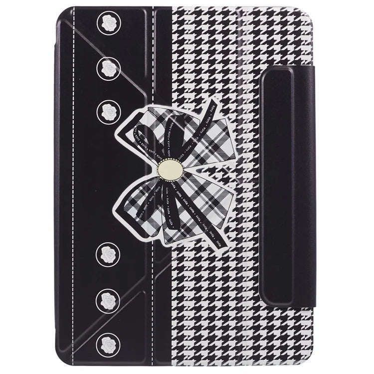 For iPad Pro 13 (2024) Case Origami Stand Pattern Print Magnetic Leather Tablet Cover