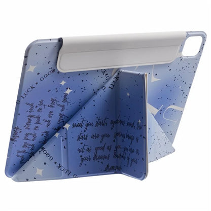 For iPad Pro 12.9 (2022) / (2021) / (2020) Case Pattern Print Stand Magnetic PU Leather Cover