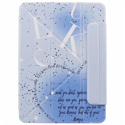 For iPad Pro 12.9 (2022) / (2021) / (2020) Case Pattern Print Stand Magnetic PU Leather Cover