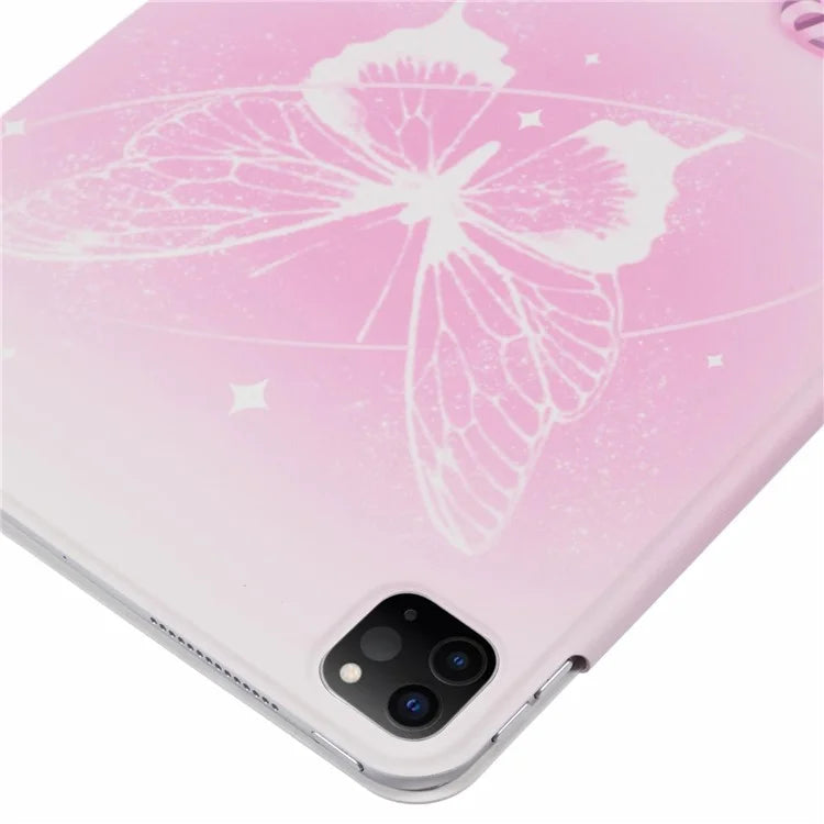 For iPad Pro 12.9 (2022) / (2021) / (2020) Case Pattern Print Stand Magnetic PU Leather Cover