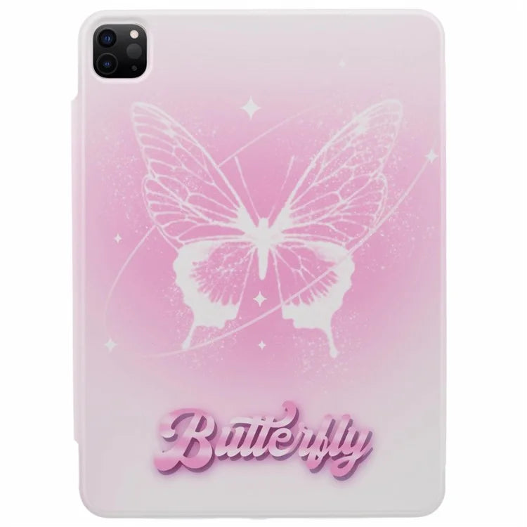 For iPad Pro 12.9 (2022) / (2021) / (2020) Case Pattern Print Stand Magnetic PU Leather Cover