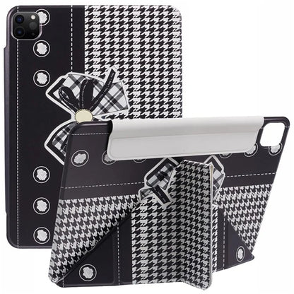 For iPad Pro 12.9 (2022) / (2021) / (2020) Case Pattern Print Stand Magnetic PU Leather Cover