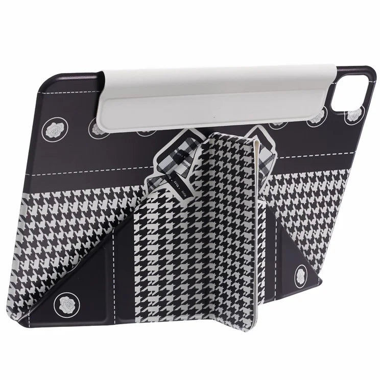 For iPad Pro 12.9 (2022) / (2021) / (2020) Case Pattern Print Stand Magnetic PU Leather Cover
