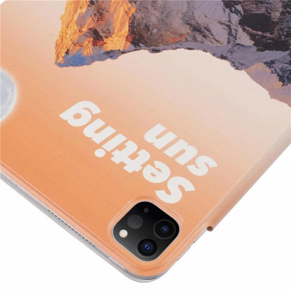 For iPad Pro 12.9 (2022) / (2021) / (2020) Case Pattern Print Stand Magnetic PU Leather Cover