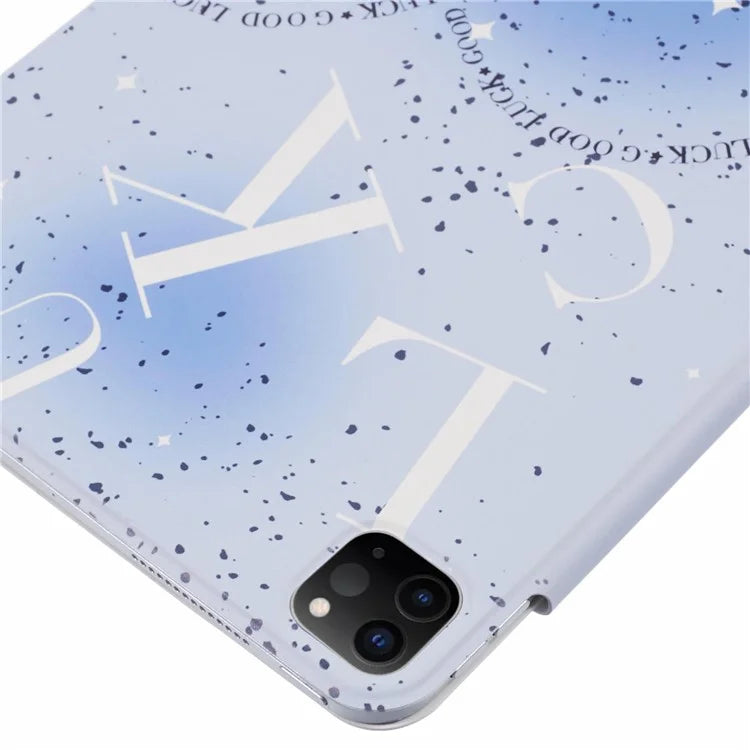 For iPad Pro 11 (2022) / (2021) / (2020) Case Pattern Print PU Leather Stand Magnetic Tablet Cover