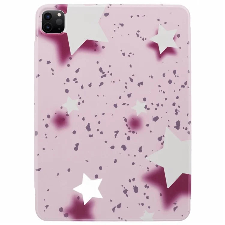 For iPad Pro 11 (2022) / (2021) / (2020) Case Pattern Print PU Leather Stand Magnetic Tablet Cover