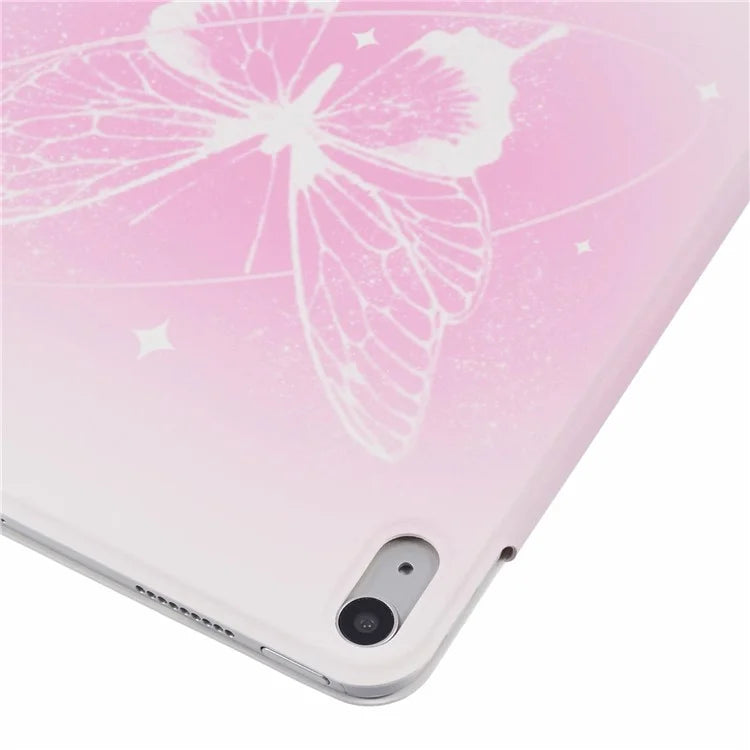 For iPad 10.9 (2022) Case Origami Stand PU Leather Magnetic Tablet Cover Pattern Print