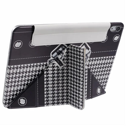 For iPad Air 13 (2024) Case Pattern Print Magnetic Leather Cover with Origami Stand