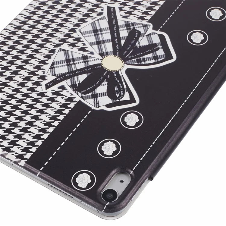 For iPad Air 13 (2024) Case Pattern Print Magnetic Leather Cover with Origami Stand