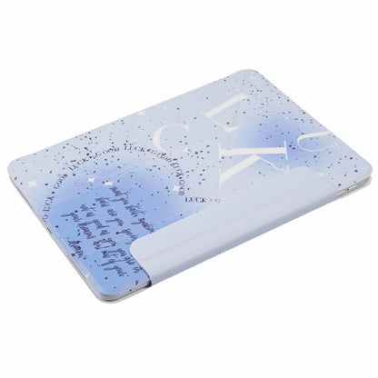 For iPad Air 13 (2024) Case Pattern Print Magnetic Leather Cover with Origami Stand