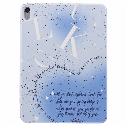 For iPad Air 13 (2024) Case Pattern Print Magnetic Leather Cover with Origami Stand