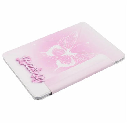 For iPad Air 13 (2024) Case Pattern Print Magnetic Leather Cover with Origami Stand