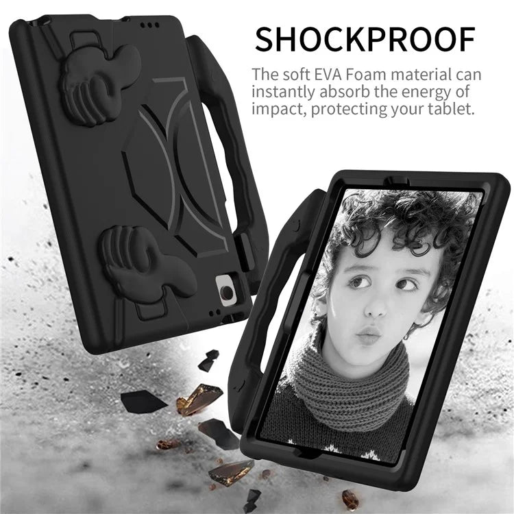 For Samsung Galaxy Tab A9+ Protective Cover Anti-Drop EVA Tablet Case with Thumb Kickstand