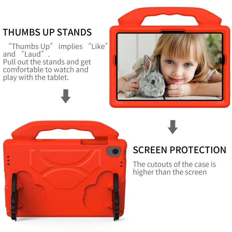 For Samsung Galaxy Tab A9+ Protective Cover Anti-Drop EVA Tablet Case with Thumb Kickstand