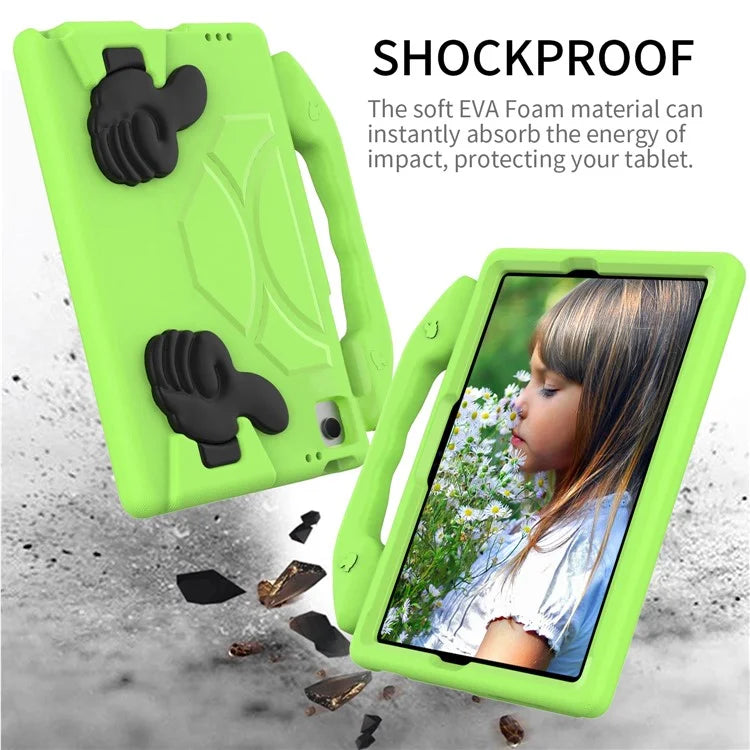 For Samsung Galaxy Tab A9+ Protective Cover Anti-Drop EVA Tablet Case with Thumb Kickstand