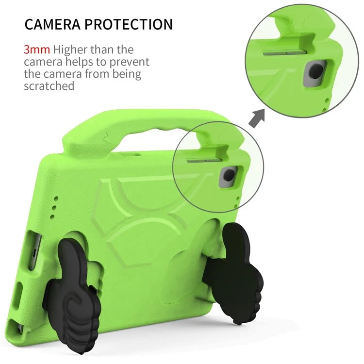 For Samsung Galaxy Tab A9+ Protective Cover Anti-Drop EVA Tablet Case with Thumb Kickstand