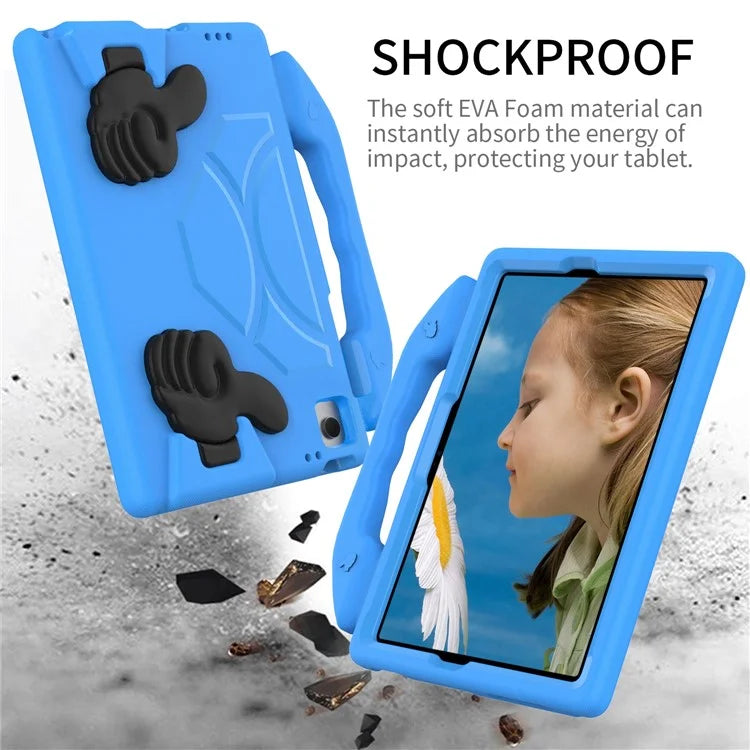 For Samsung Galaxy Tab A9+ Protective Cover Anti-Drop EVA Tablet Case with Thumb Kickstand
