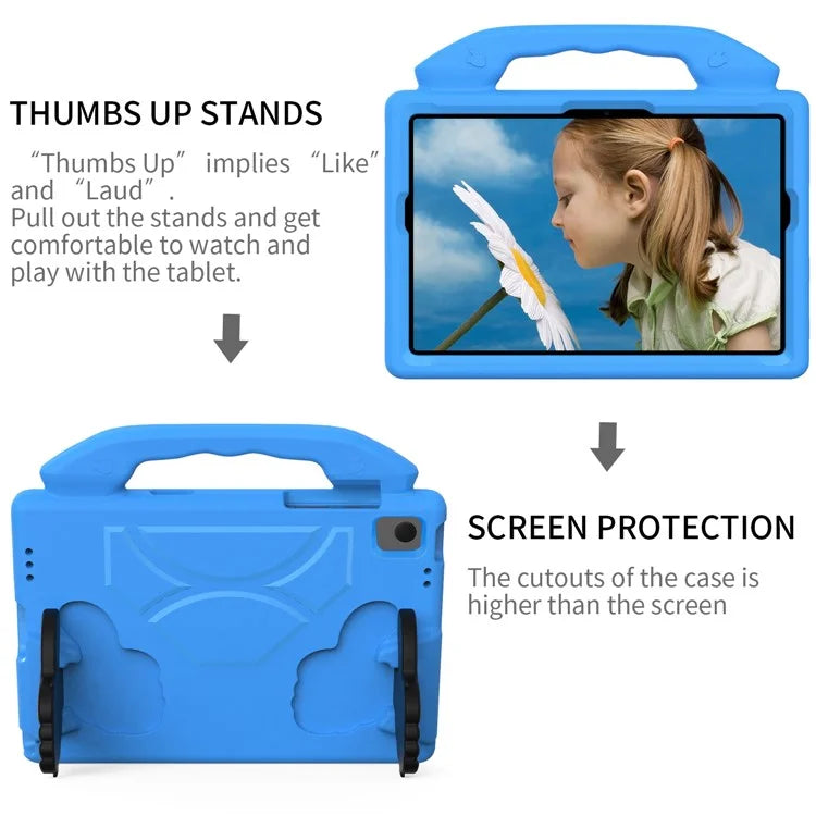 For Samsung Galaxy Tab A9+ Protective Cover Anti-Drop EVA Tablet Case with Thumb Kickstand