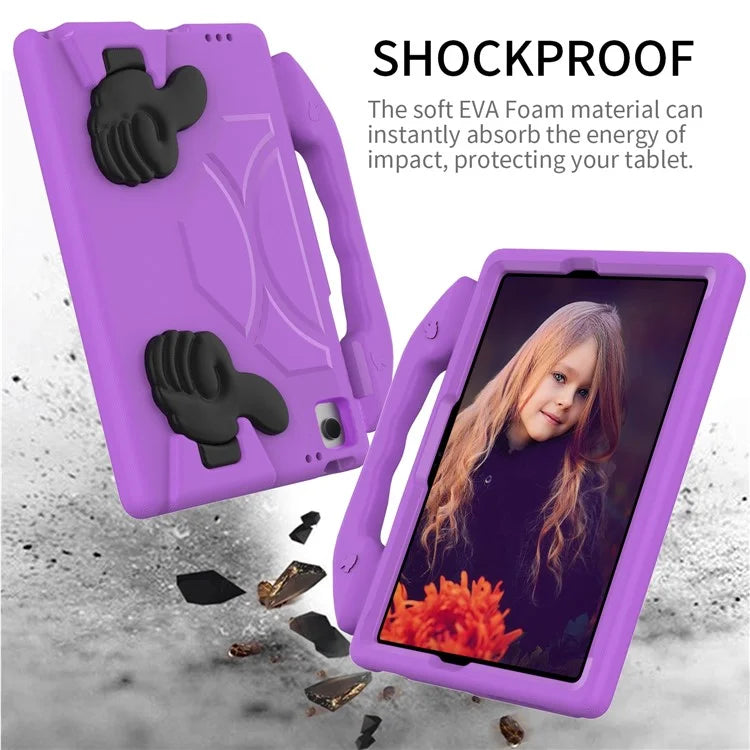 For Samsung Galaxy Tab A9+ Protective Cover Anti-Drop EVA Tablet Case with Thumb Kickstand
