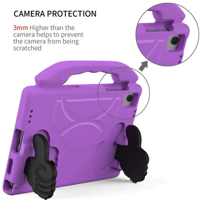 For Samsung Galaxy Tab A9+ Protective Cover Anti-Drop EVA Tablet Case with Thumb Kickstand