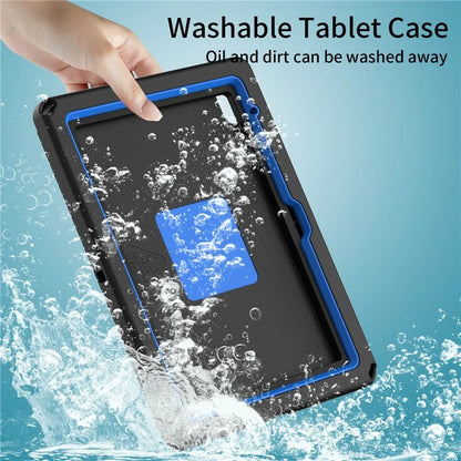 For iPad 10.9 (2022)  /  Air 11 (2024) Case Eagle Pattern Rotating Kickstand Tablet Cover with Shoulder Strap