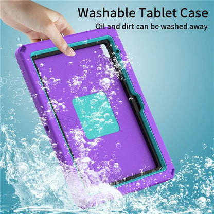 For iPad 10.9 (2022)  /  Air 11 (2024) Case Eagle Pattern Rotating Kickstand Tablet Cover with Shoulder Strap
