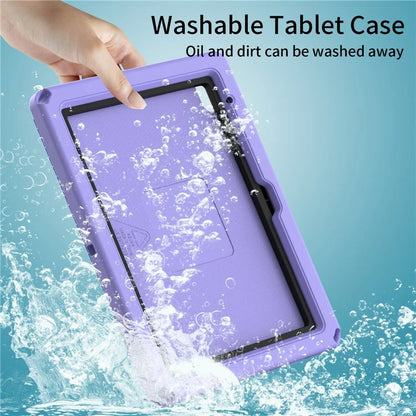 For iPad 10.9 (2022)  /  Air 11 (2024) Case Eagle Pattern Rotating Kickstand Tablet Cover with Shoulder Strap